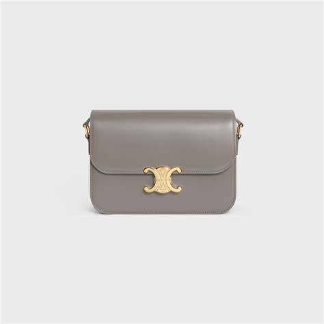 celine triomphe claude shoulder bag|Celine triomphe bag price.